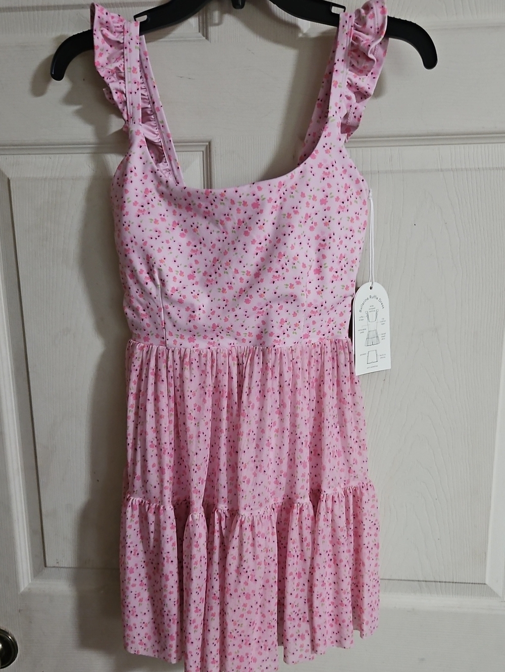 BLOGILATES BALLERINA RUFFLE ATHLETIC DRESS: PINK/FLORAL: NEW WITH TAGS: SIZE S